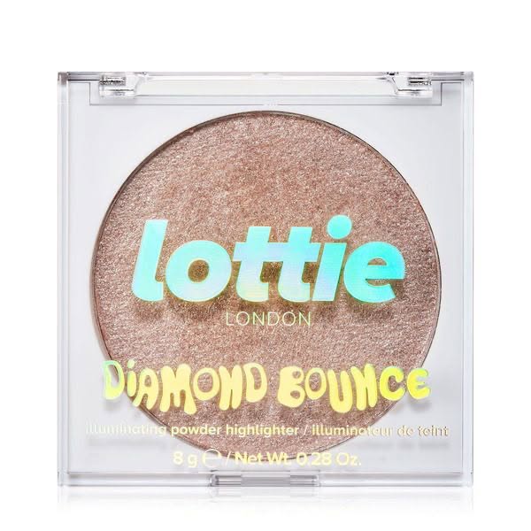 New Lottie London Diamond Bounce Highlighter Face Powder Gel - Pink Sherbet