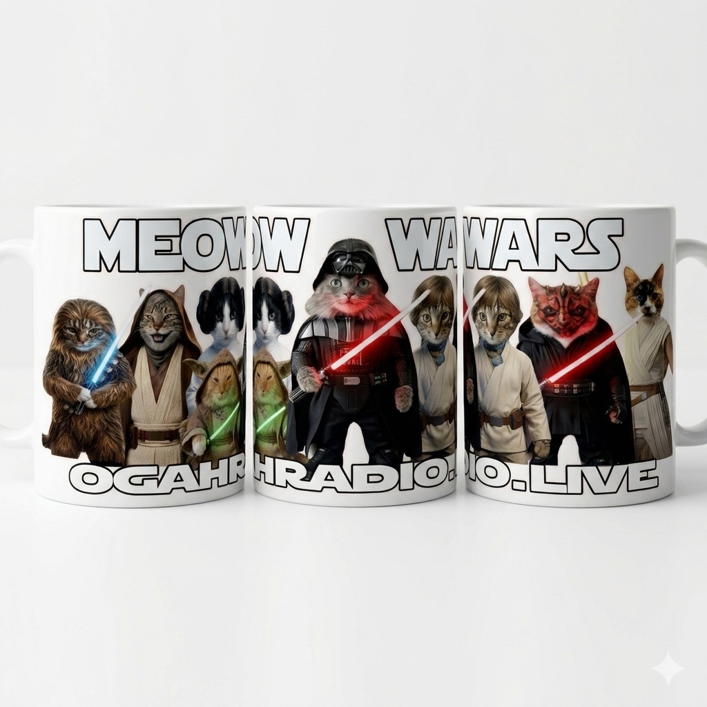 OGAHRADIO.live - Meow Wars Heat Sensitive Galaxy Mug - Image 4