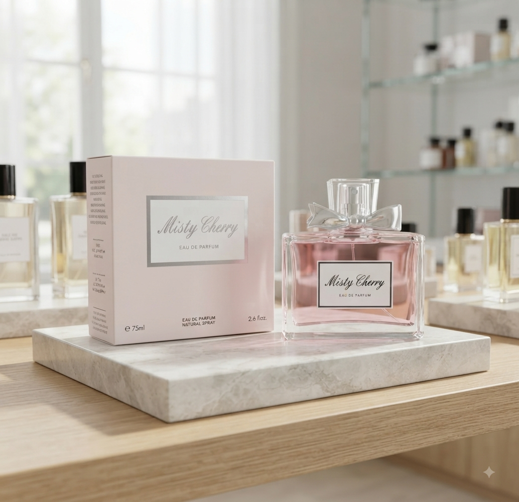 Misty Cherry 2.6 oz Eau de Spray for Women’s Light Pink (Miss Dior Eau de Parfum Dupe) Retail Original: $185 - Image 3