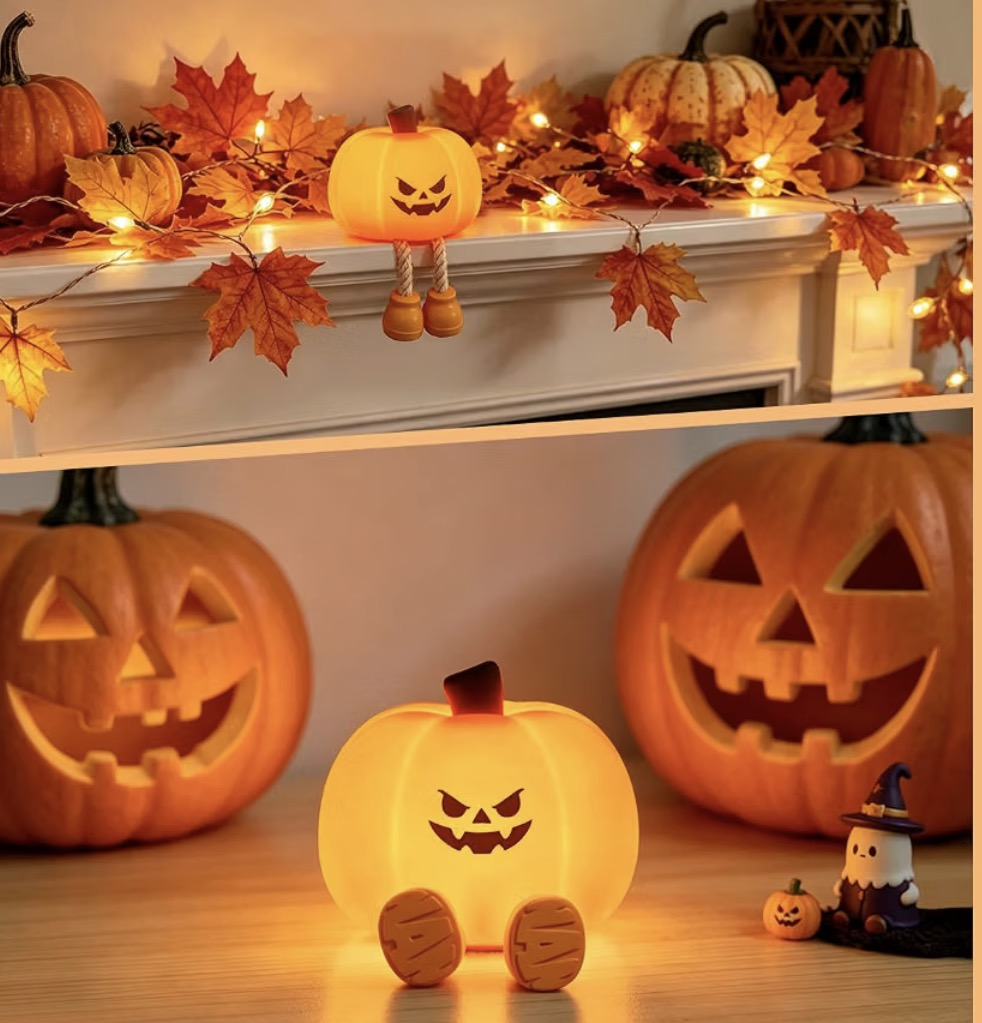 Cute LED Pumpkin Halloween Night Light - Image 2