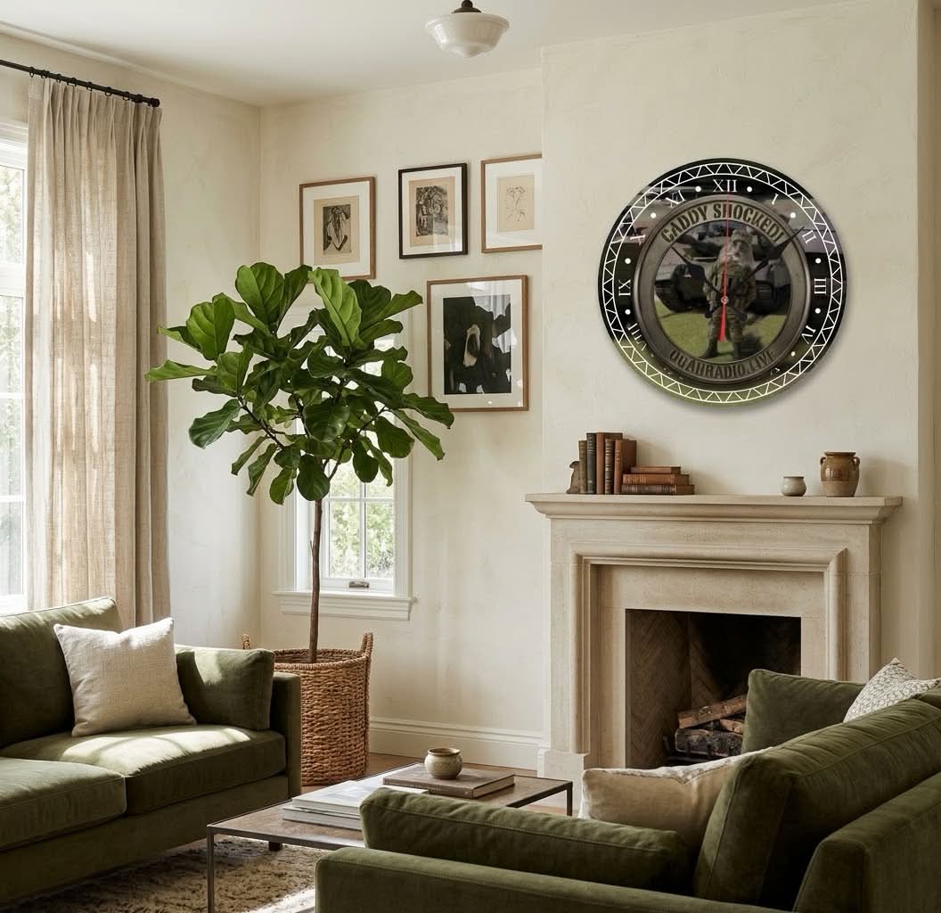 Caddy Shocked! 12" Wall Clock – Official OGAHRADIO.live Edition - Image 2