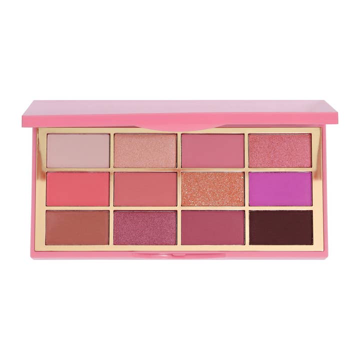 Cheeky Rose Beauty Electric Rose Eyeshadow Palette with 12 shades - Image 4