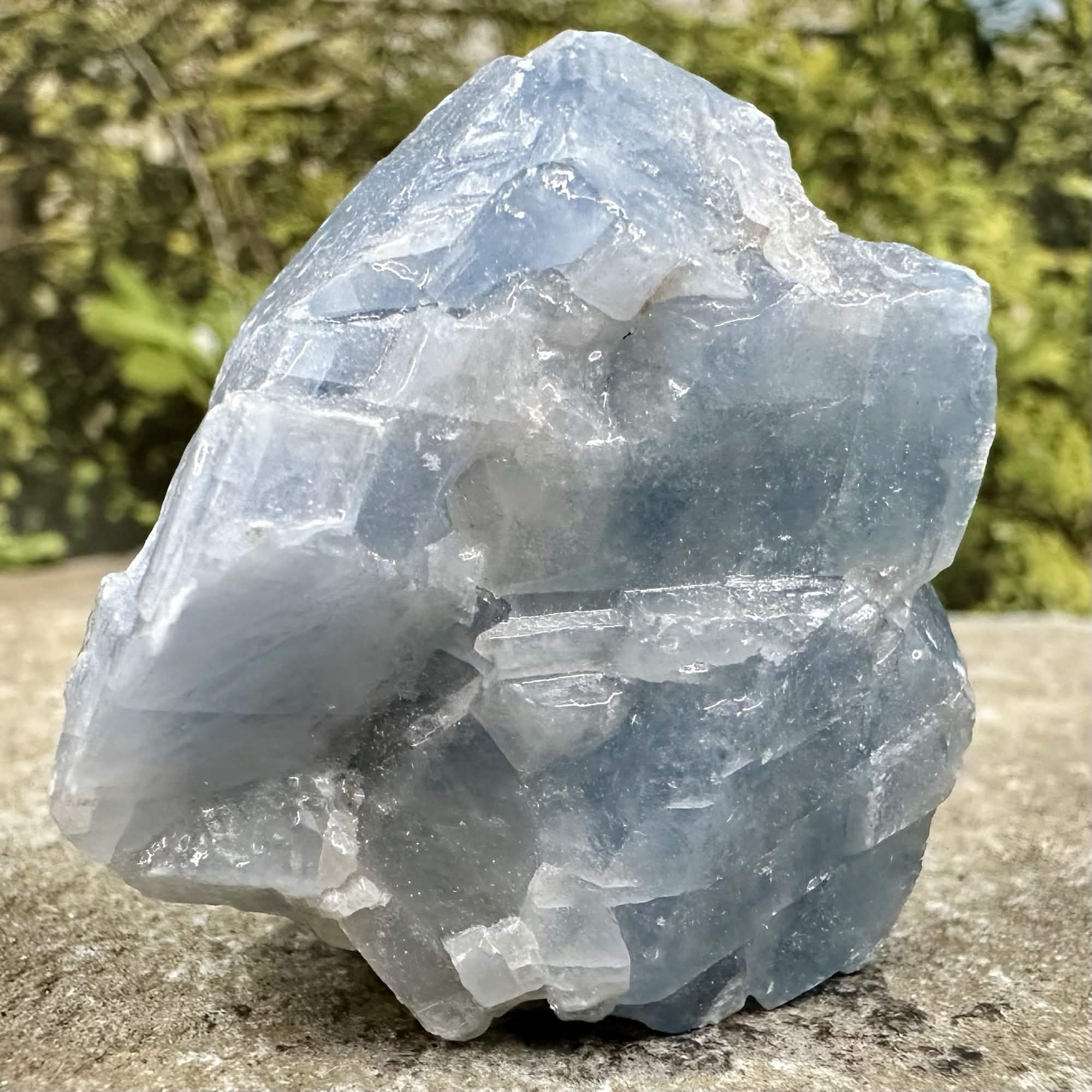 Extra Large Blue Calcite Rough Natural Stone (0.25-0.50 lb) UV Reactive Pink/Purple - Image 3