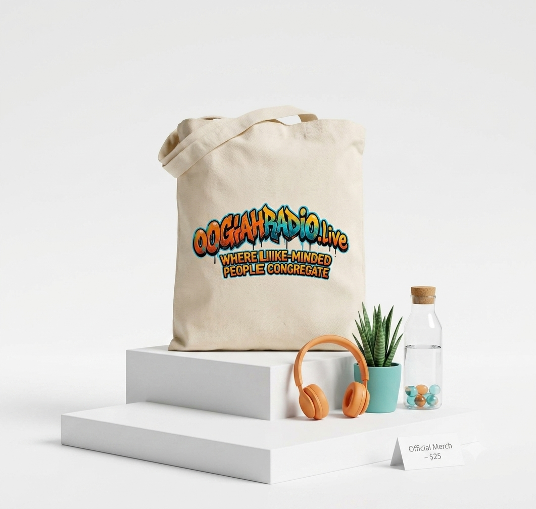 OGAHRADIO.live Official Grocery/Beach Canvas Bag - Image 4