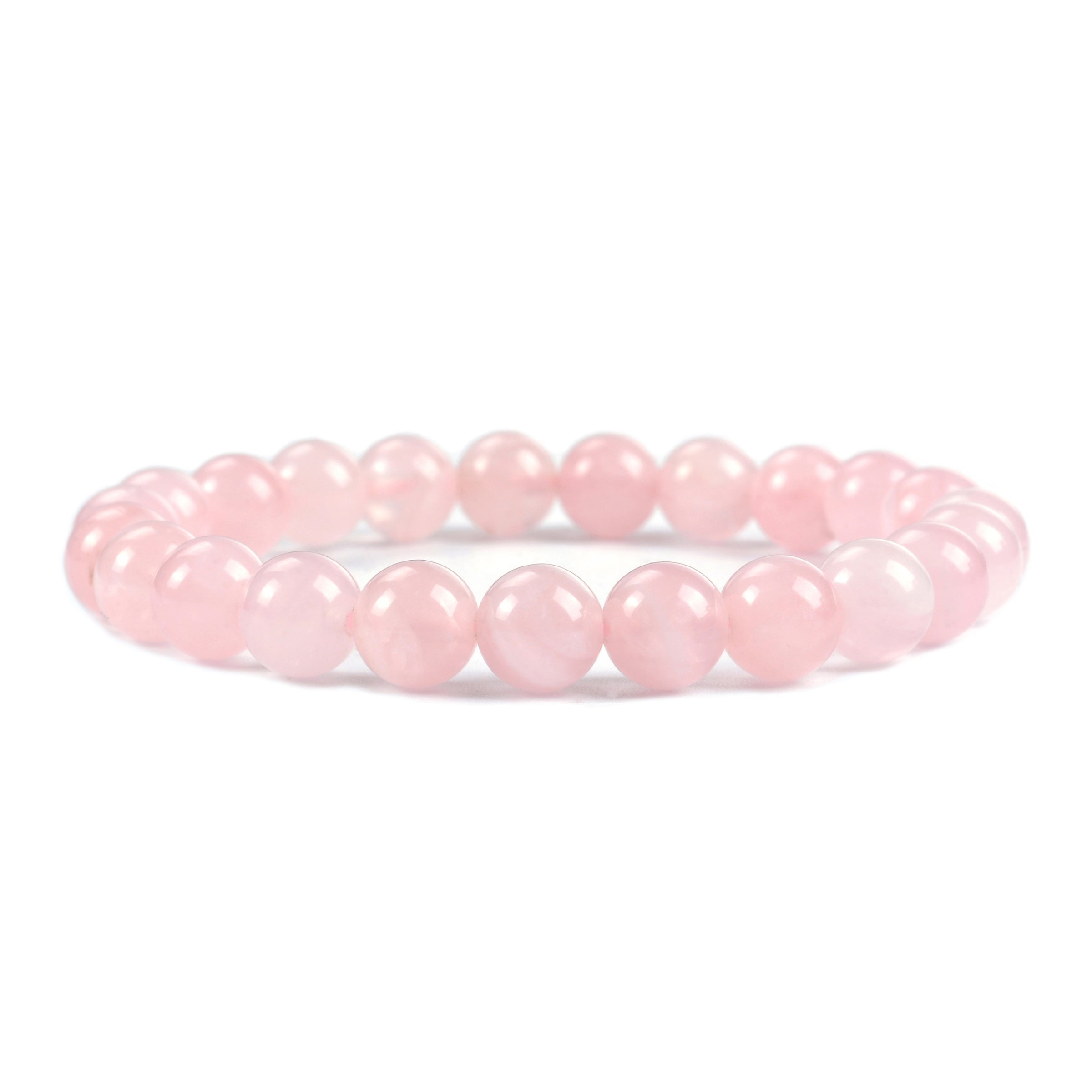 Handmade Rose Quartz Beaded Bracelet