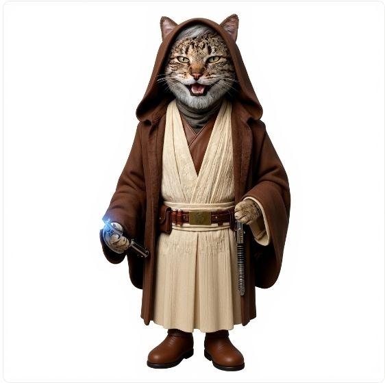 Tiger-wan Kenobi – Limited Edition ⚔️🐱