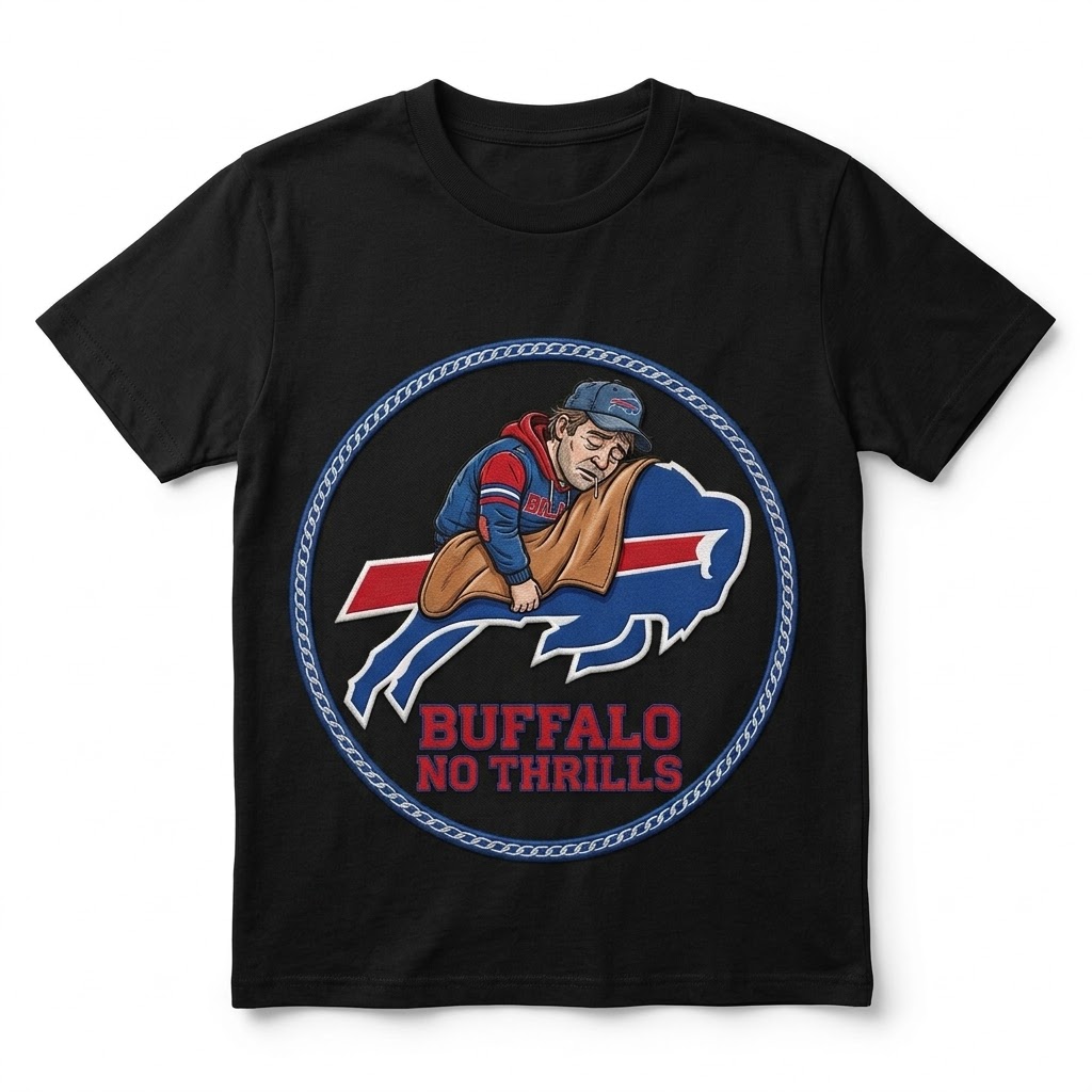 Buffalo "No Thrills" Graphic Tee (This-is-not-ok.com) By CaddyMeng