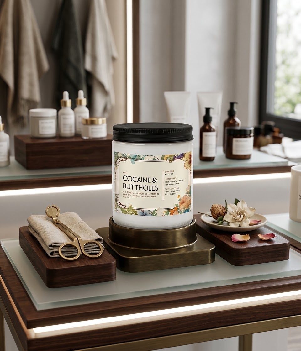 Cocaine & Butthole Sophisticated AF Lavender Candle - Image 2