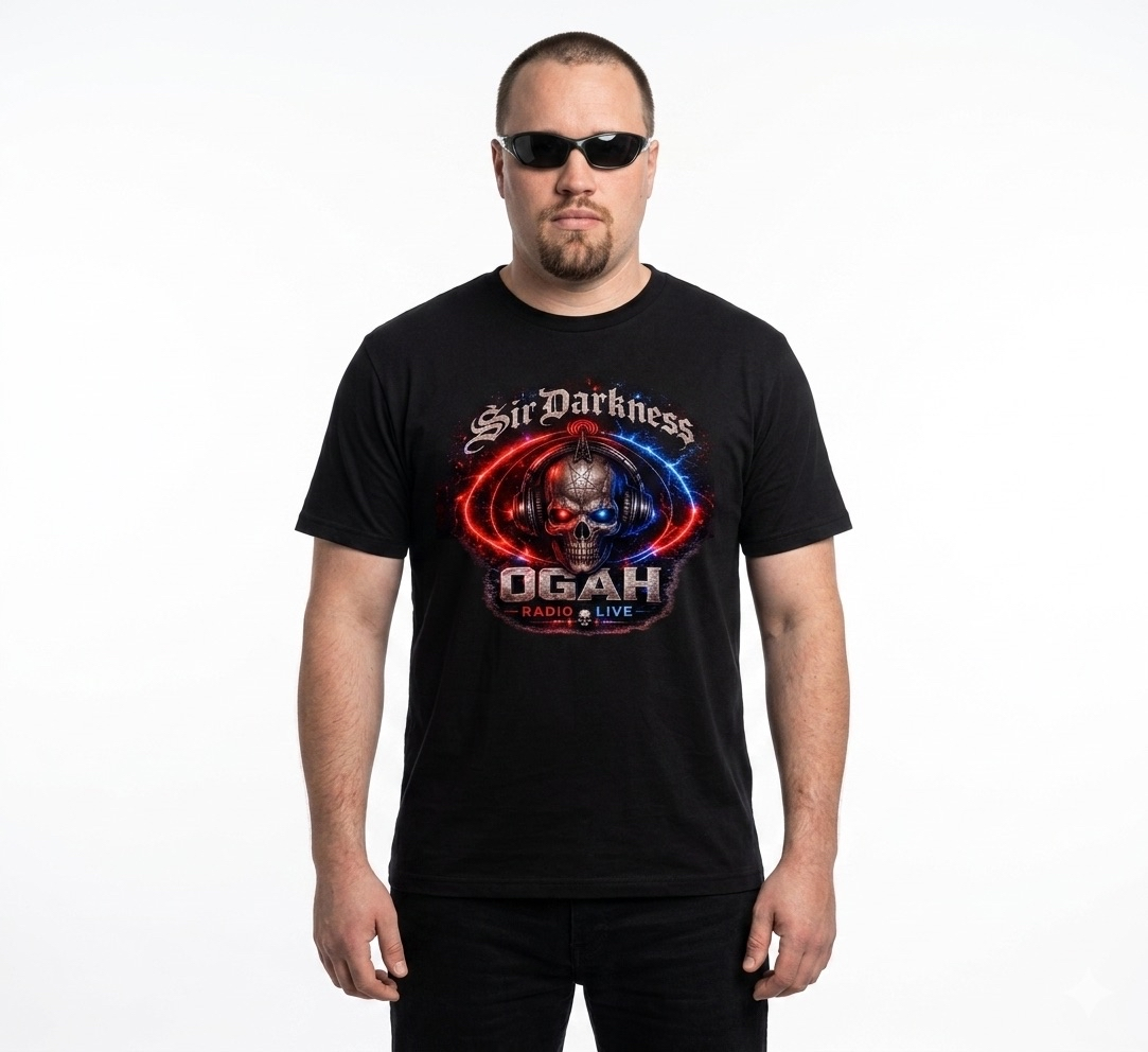OGAHRADIO.live Sir Darkness Graphic T-Shirt - Image 2