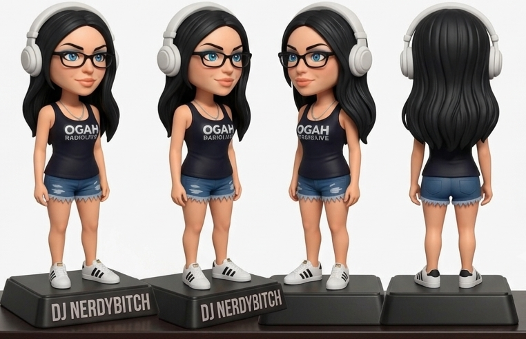 DJ Nerdybitch Figurine – 3D Printed Collectible - Image 4