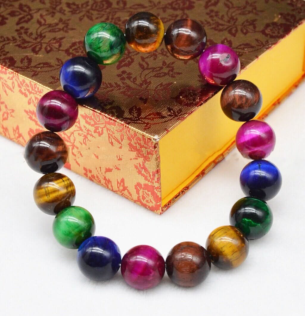 Solar System Bracelet The Eight Planets Guardian Star Beaded Bracelet - Tiger Eye - Image 4