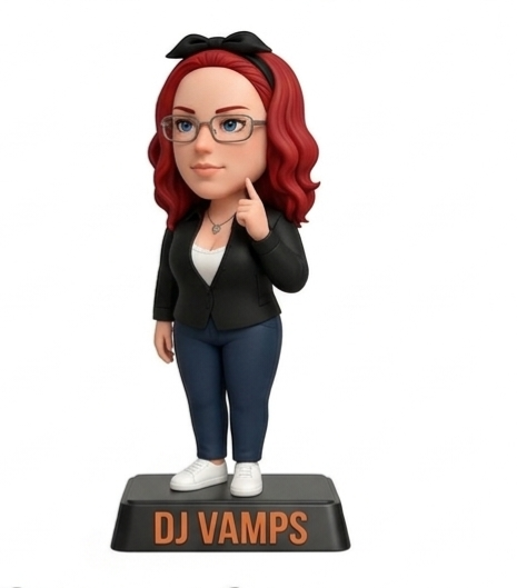 DJ Vamps Figurine – 3D Printed Collectible