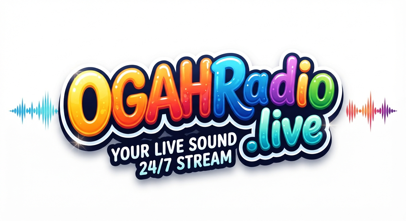 OGAHRADIO.live - Your Live Sound 24/7 Stream Black Tee - Image 2