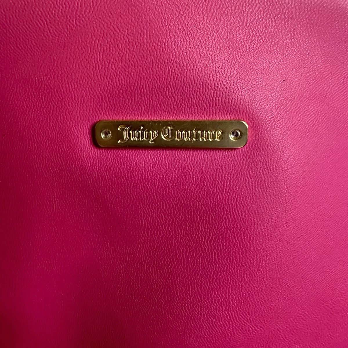 New Juicy Couture Woman’s Simply Stunning Hot Pink & Black Clutch - Image 4