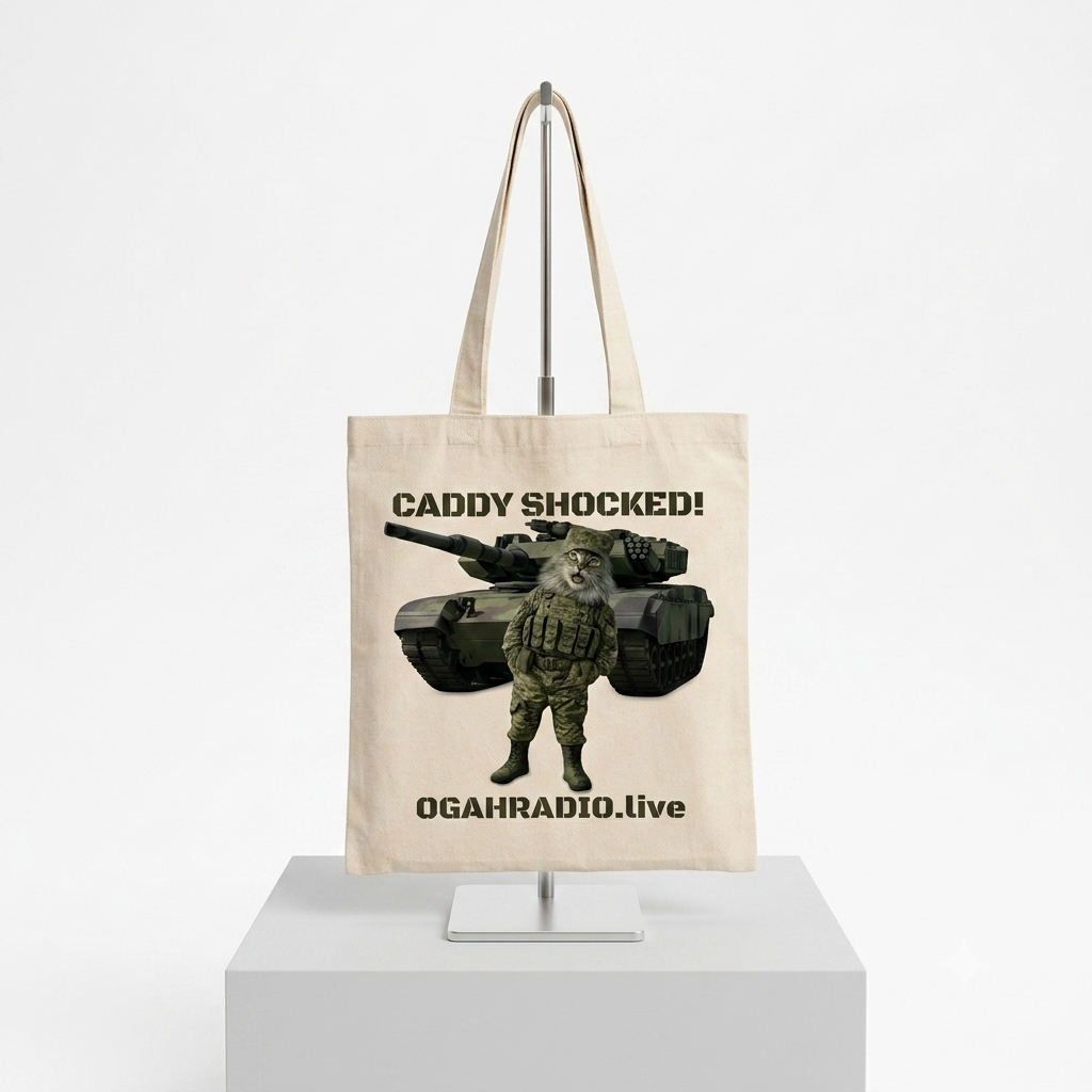 Caddy Shocked OGAHRadio.live Grocery/Beach Canvas Bag - Image 2