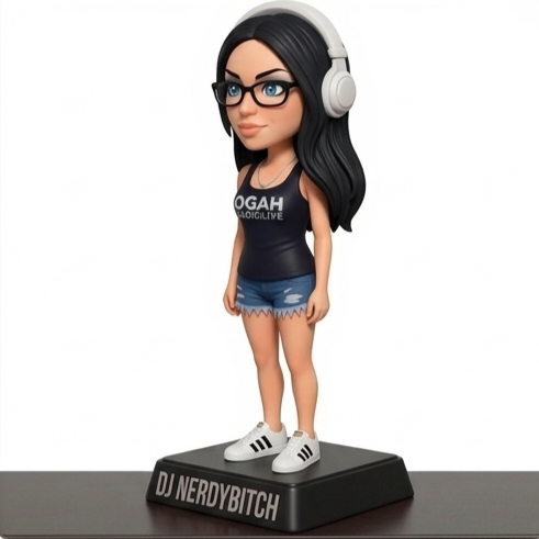 DJ Nerdybitch Figurine – 3D Printed Collectible - Image 2