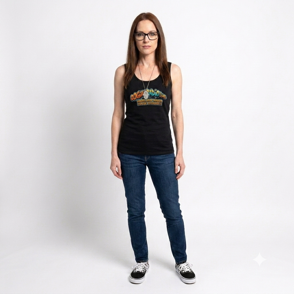OGAHRADIO.live Black Tank Top - Woman - Image 3