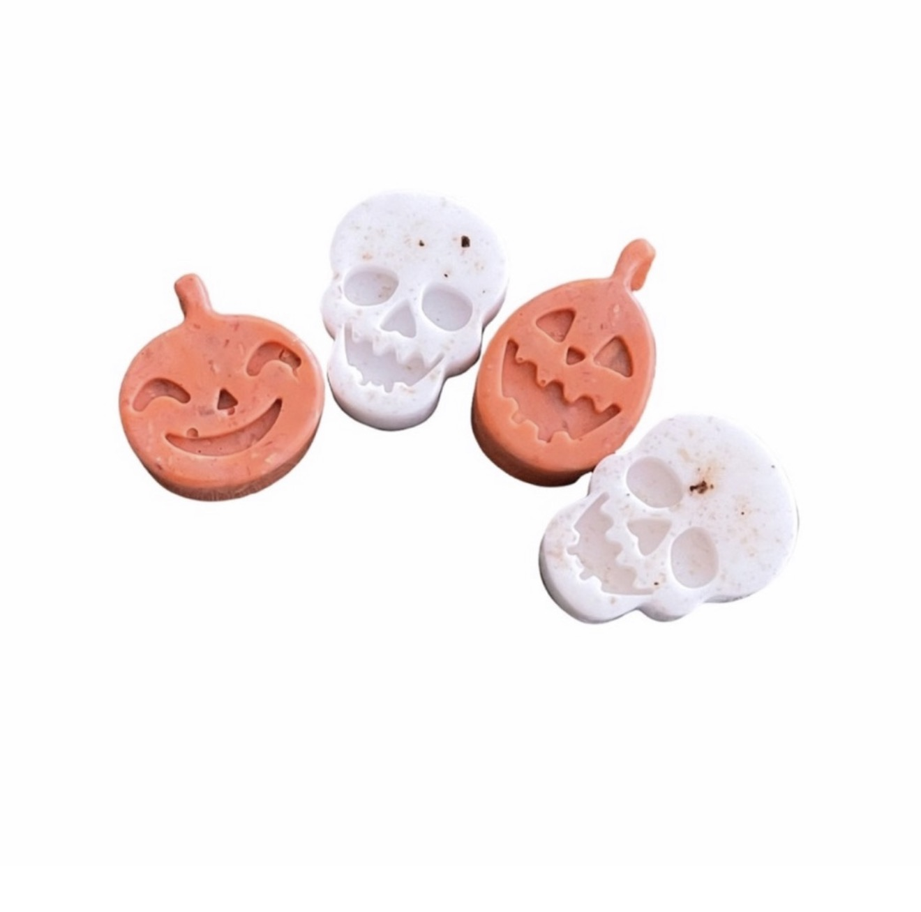 New Handmade By NerdyBitch Pumpkin & Skull Coffee Face & Soap Body Bars - Image 2