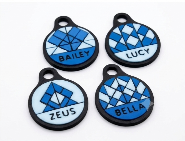 Custom 3D Printed Pet Tags