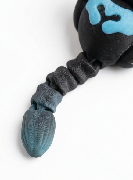 Skeleton Kitten (Blue & Orange) - Image 3