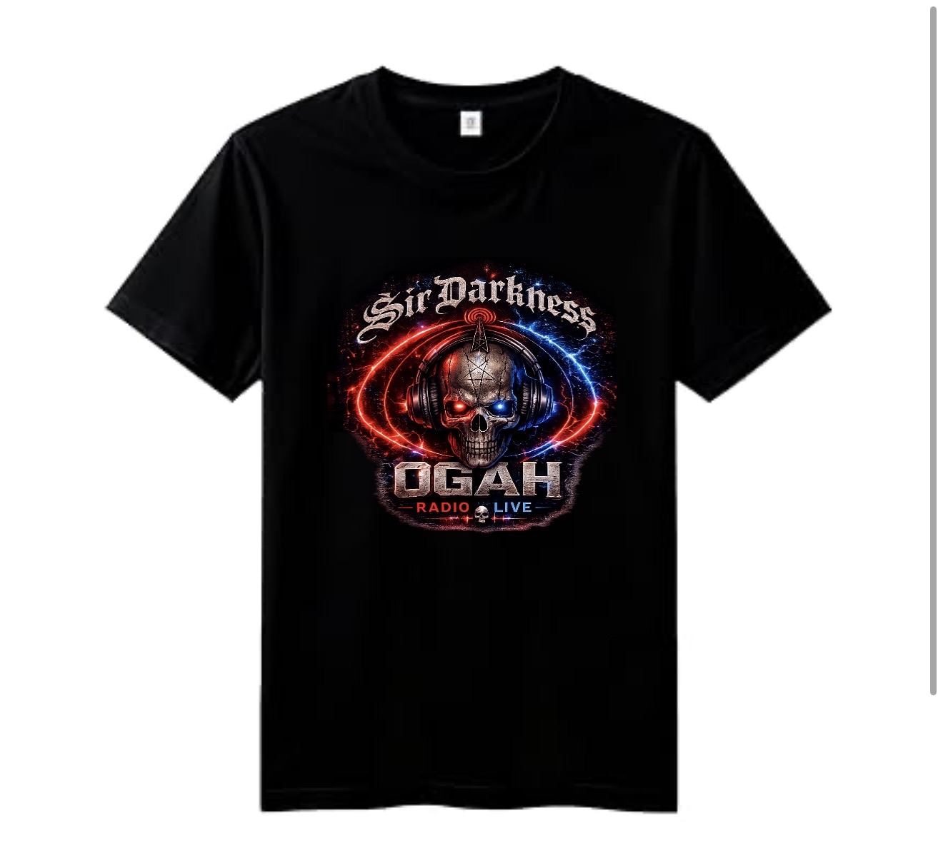 OGAHRADIO.live Sir Darkness Graphic T-Shirt