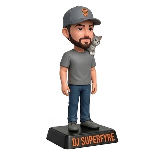 DJ Superfyre Figurine – 3D Printed Collectible - Image 3