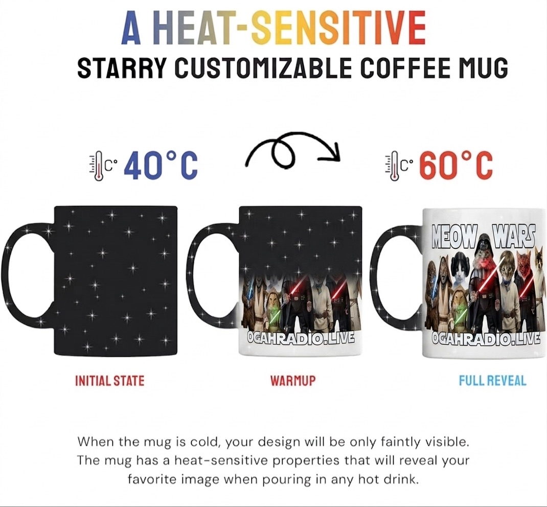 OGAHRADIO.live - Meow Wars Heat Sensitive Galaxy Mug - Image 3