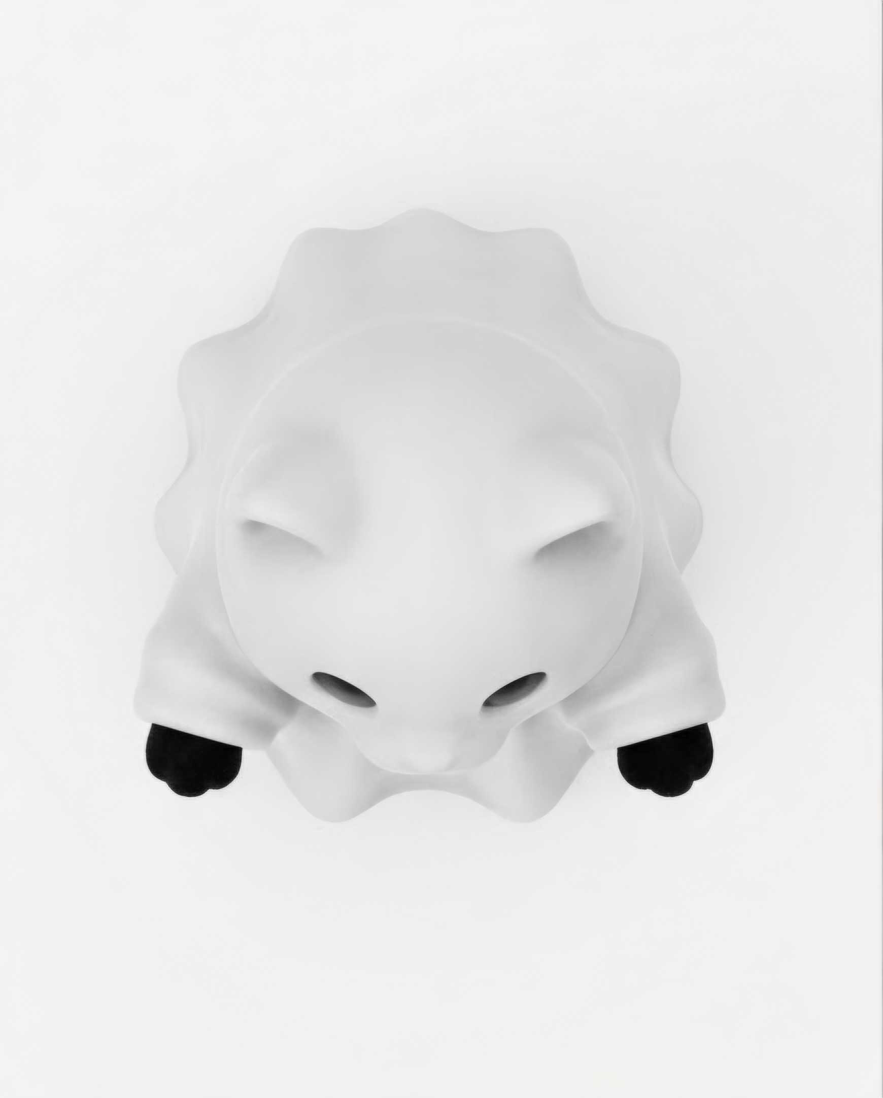 Ghost Cat Figure — Cat in a Sheet Costume, 3D Printed - Image 4