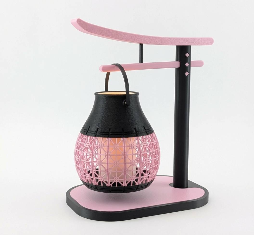 🌸 Japanese Torii Lantern Candle Holder – 3D Printed Outdoor Decor
