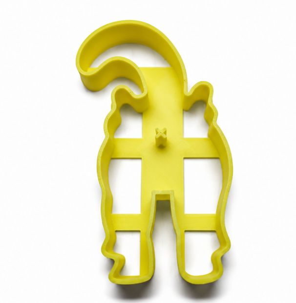 3D-Printed Catty Butt Cookie Cutter - Image 2