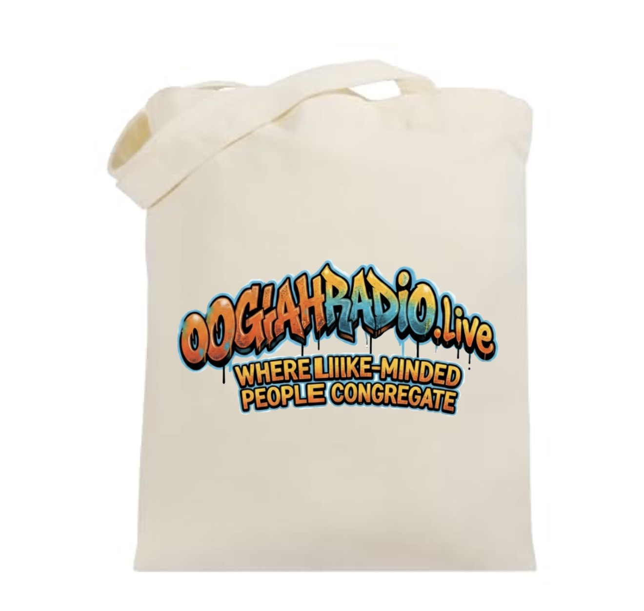 OGAHRADIO.live Official Grocery/Beach Canvas Bag