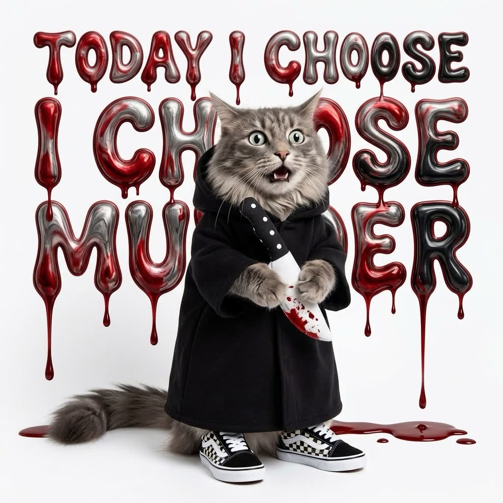 Caddymeng “Today I Choose Murder" Graphic Tee - Image 4