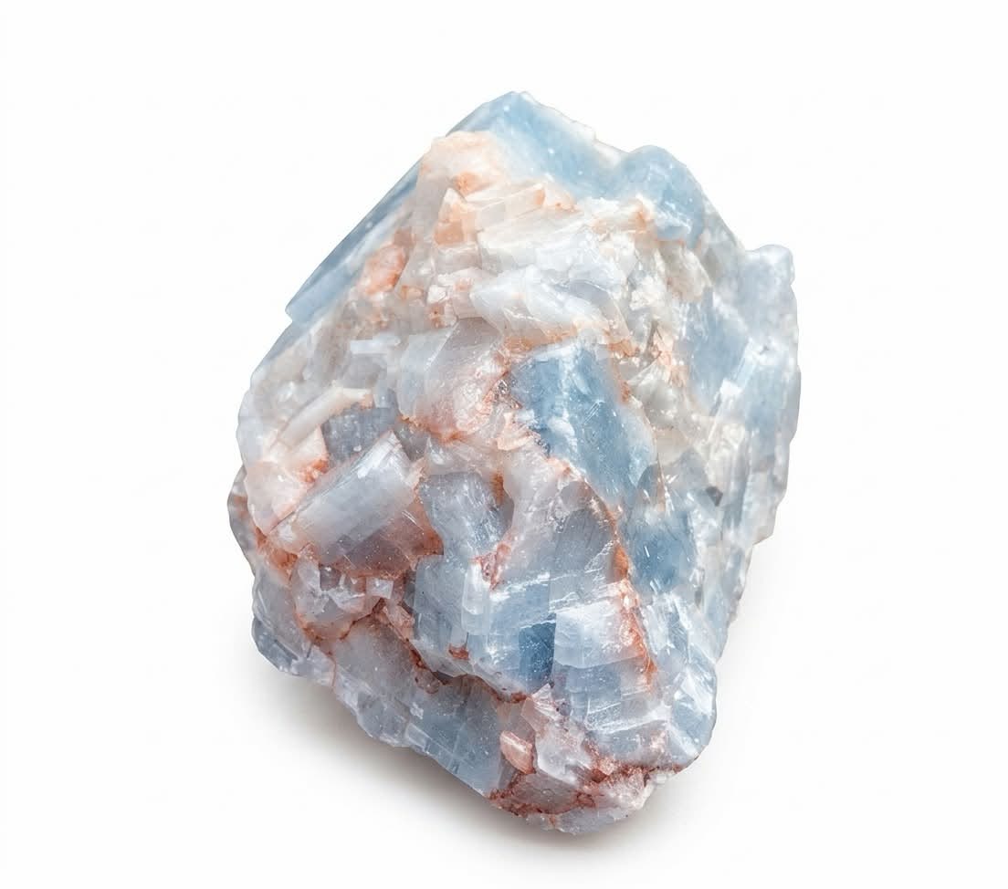 Extra Large Blue Calcite Rough Natural Stone (0.25-0.50 lb) UV Reactive Pink/Purple - Image 4