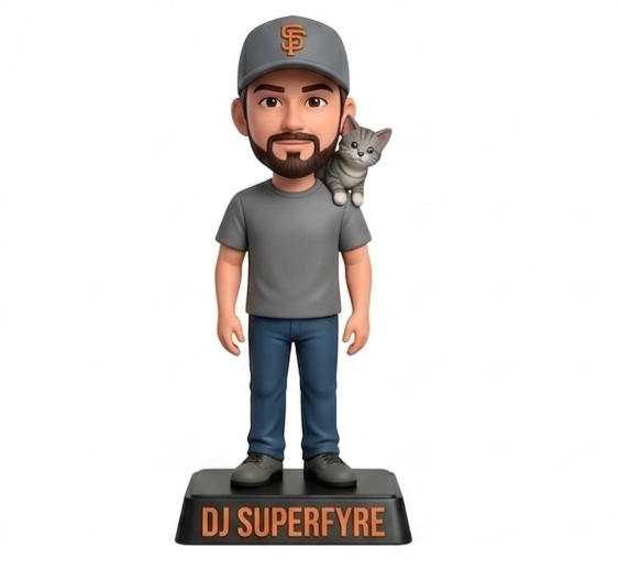 DJ Superfyre Figurine – 3D Printed Collectible - Image 2
