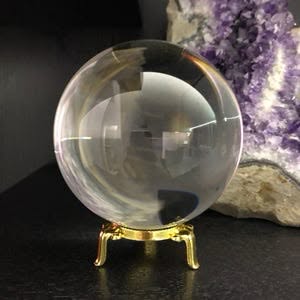 Optical Clear Quartz Crystal Ball (100mm, 3.94”) - Image 3
