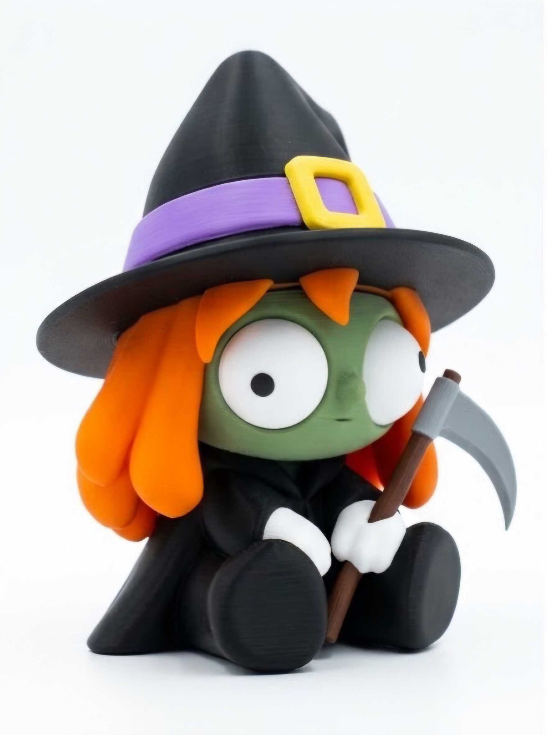 Googly-Eyed Witch Figure — 3D Printed with Googly Eyes - Image 4