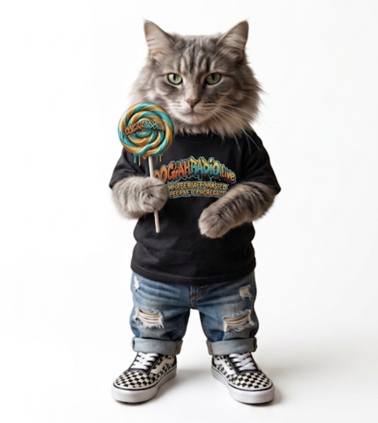 OGAHRADIO.live: Where like-minded people congregate - Black Tee - Image 2