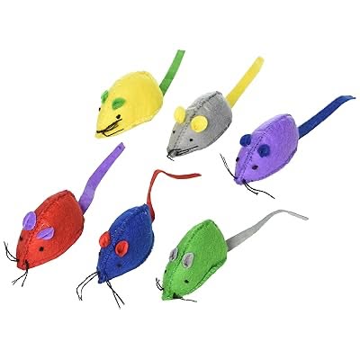 Caddymeng Soft Colorful Multipack Interactive Kind Sir Catnip Mouse Toys