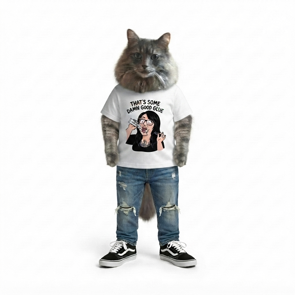 That’s Some Damn Good Glue (By CaddyMeng) ThisIsNotOKShirts S-5XL 100% Cotton - Image 2