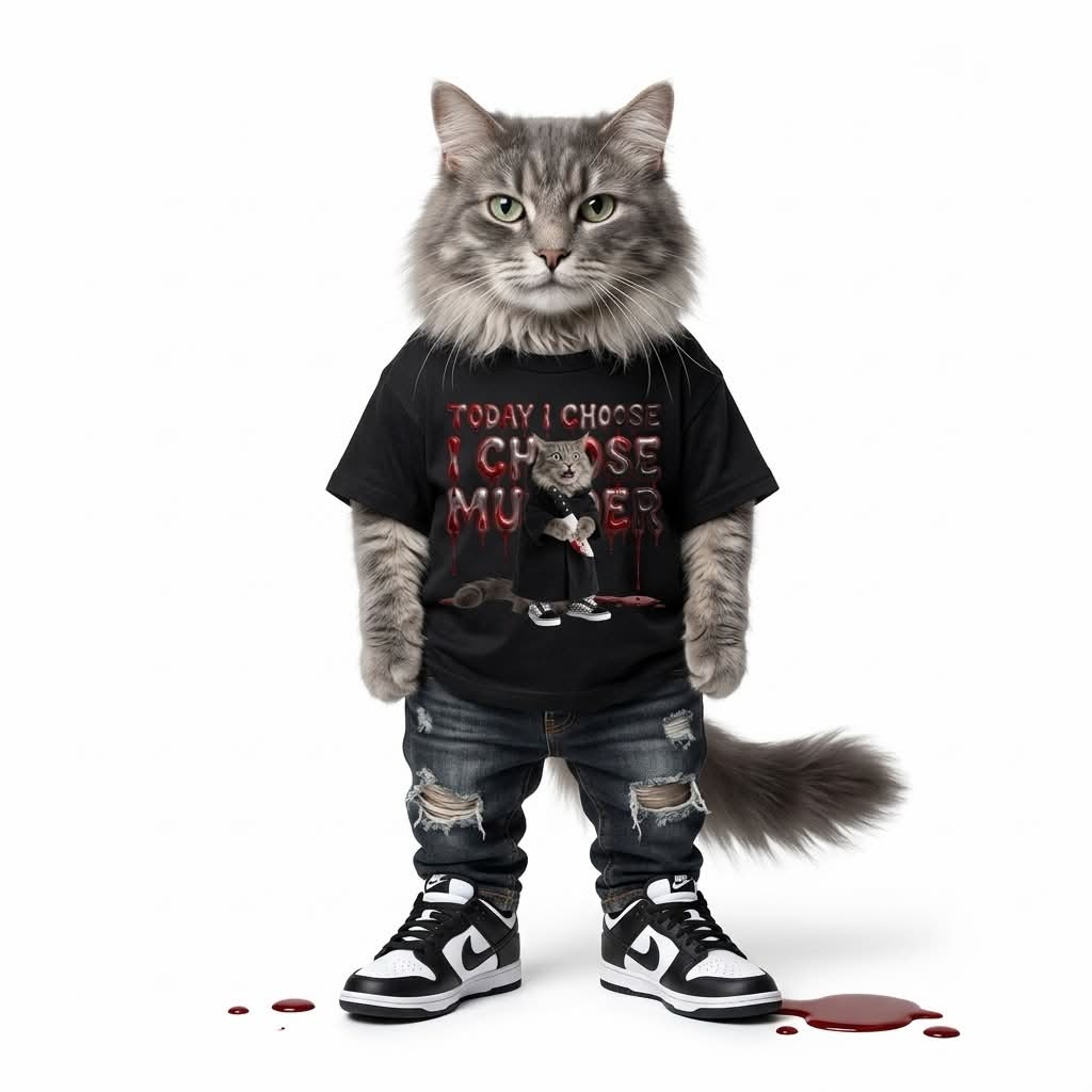 Caddymeng “Today I Choose Murder" Graphic Tee - Image 3