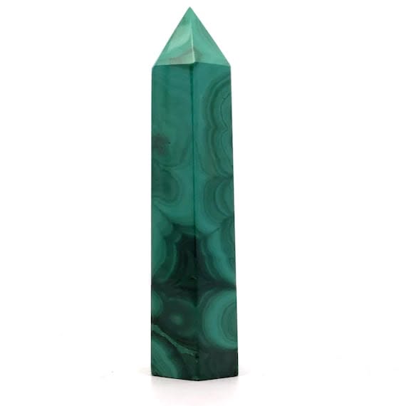 Malacite Natural Healing Crystal Tower Height 1.26*0.32”