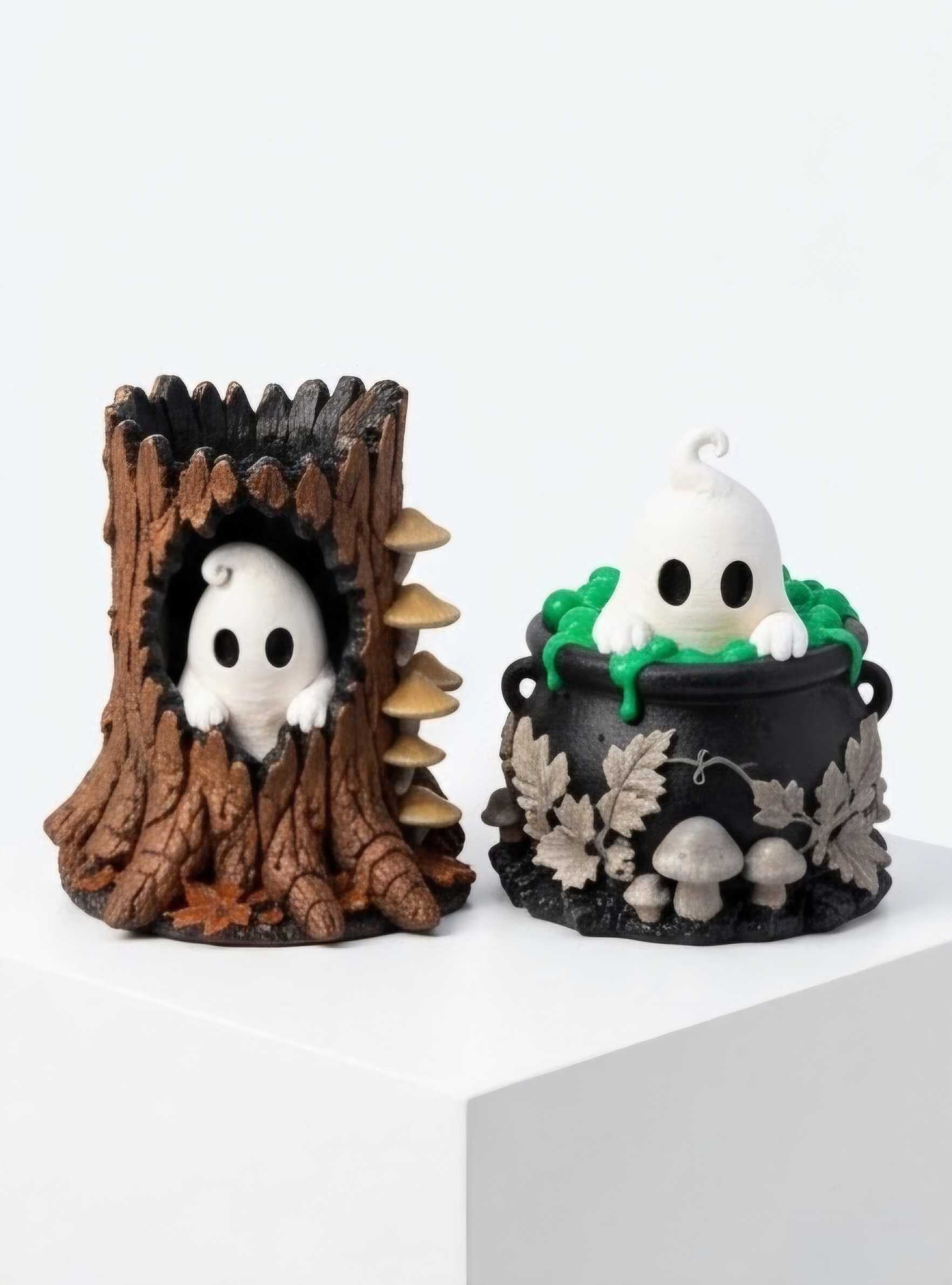 Hiding Ghost Figures — 3D Printed Halloween Collectible Set - Image 2