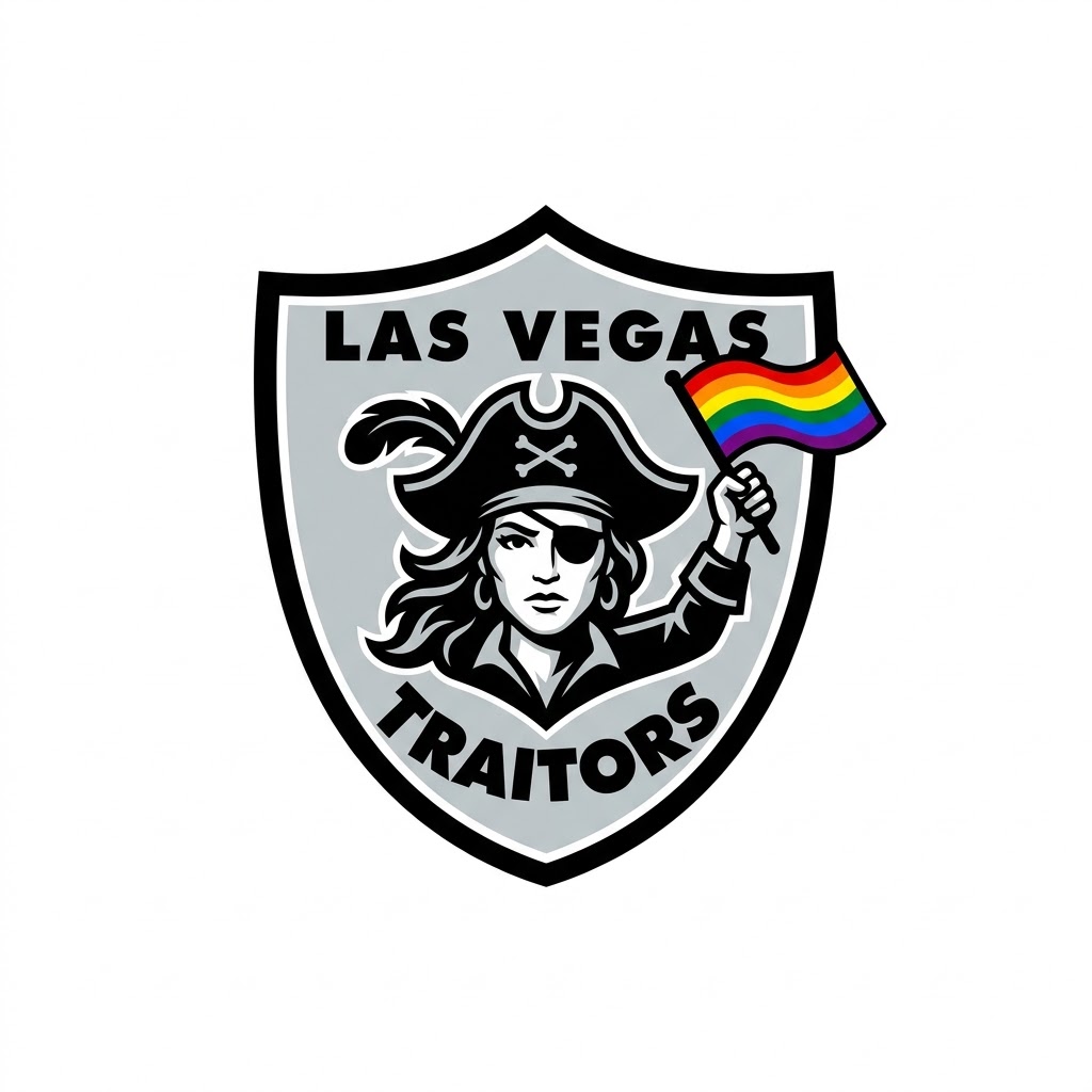 Las Vegas Traitors Pride Shield Graphic Tee (this-is-not-ok.com) By CaddyMeng - Image 3