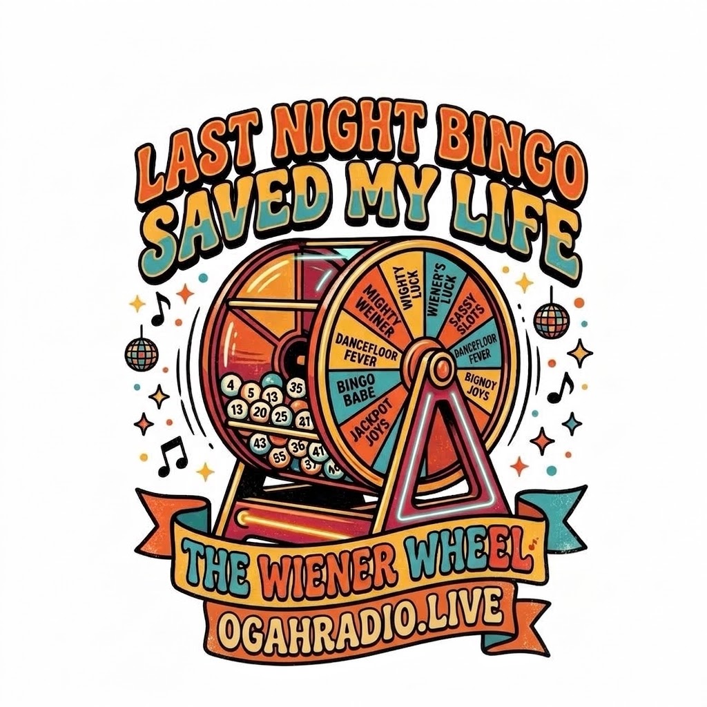 OGAHRADIO.live Last Night Bingo Saved My Life" Retro Bingo Tee (this-is-not-ok.com) By CaddyMeng - Image 3