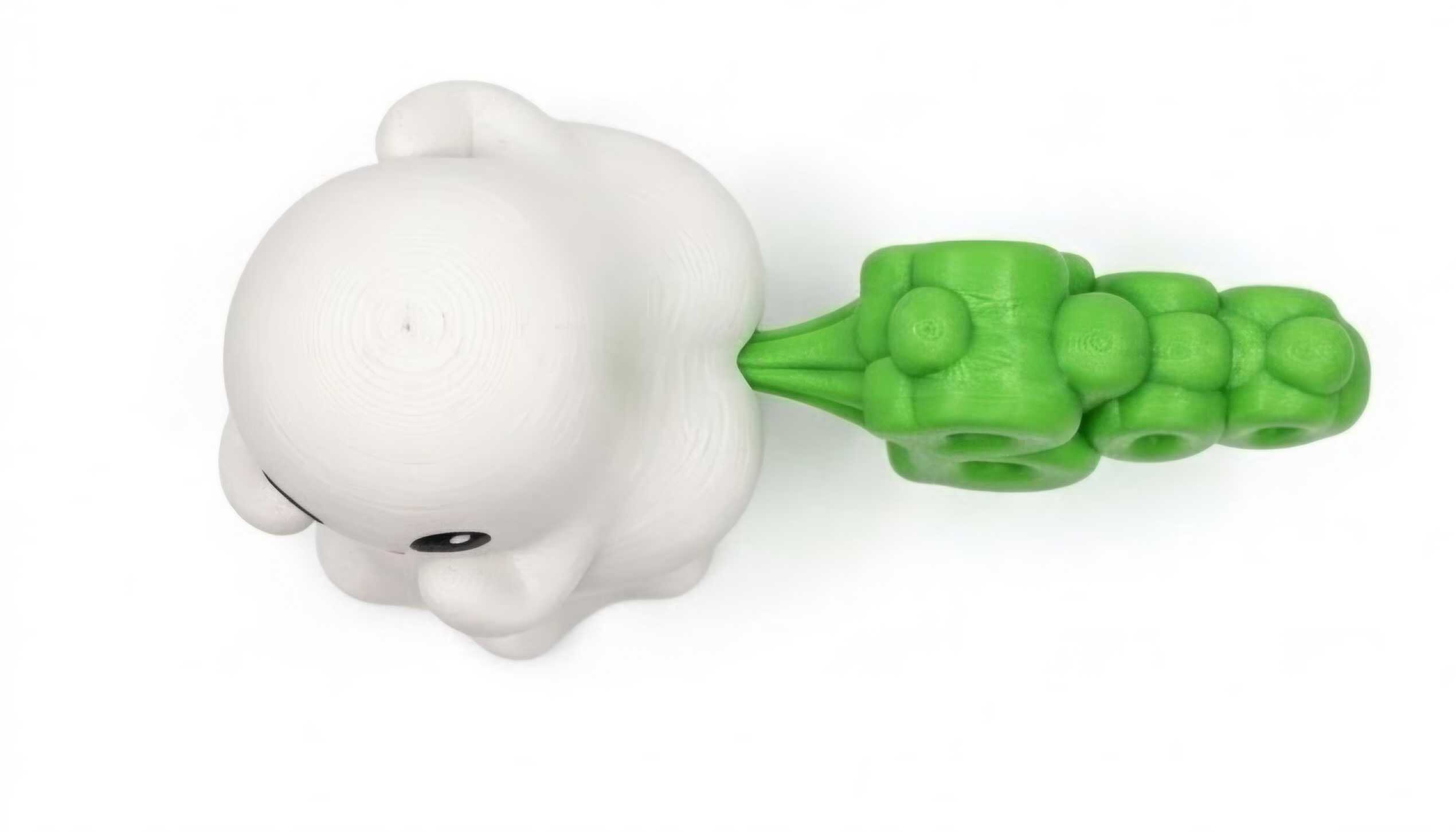 THE GHOST THAT FARTED— 3D Printed with Slime Green Text - Image 3
