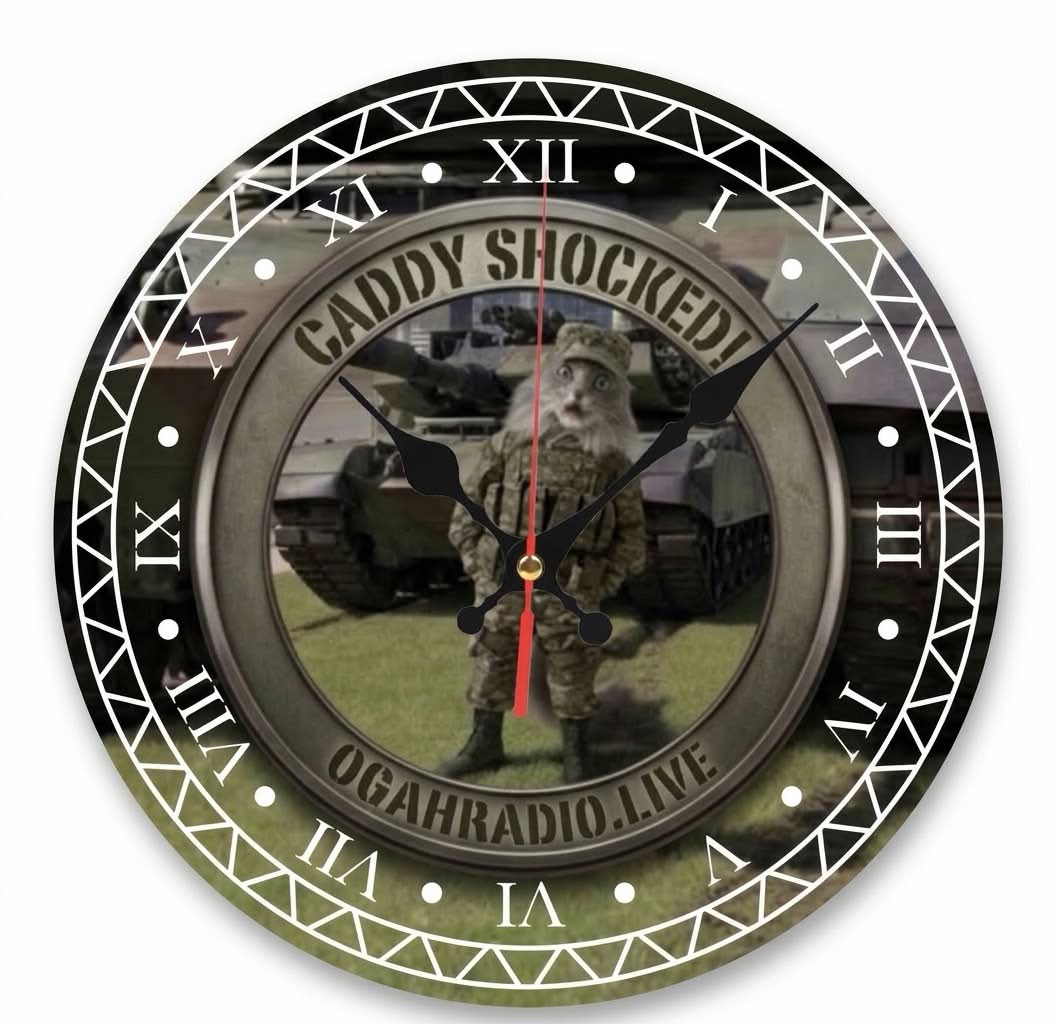 Caddy Shocked! 12" Wall Clock – Official OGAHRADIO.live Edition