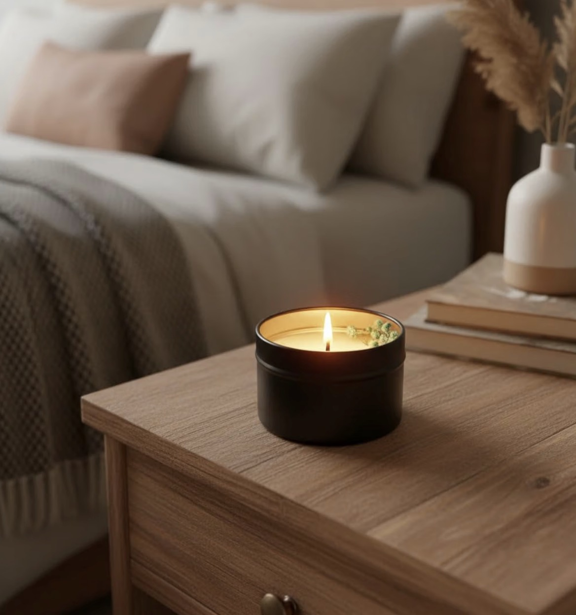 Jasmine Scented Soy Candle - By Nerdy - Image 4