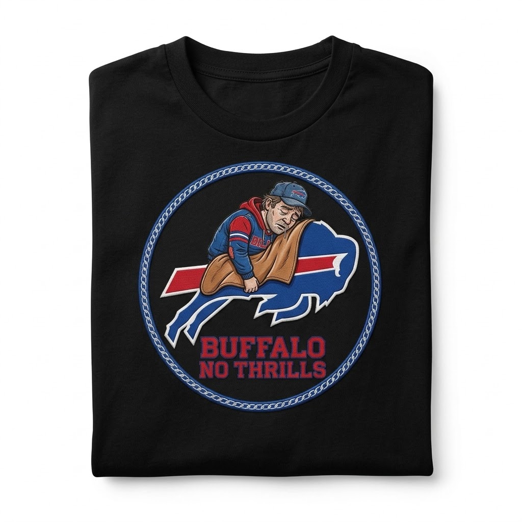 Buffalo "No Thrills" Graphic Tee (This-is-not-ok.com) By CaddyMeng - Image 3