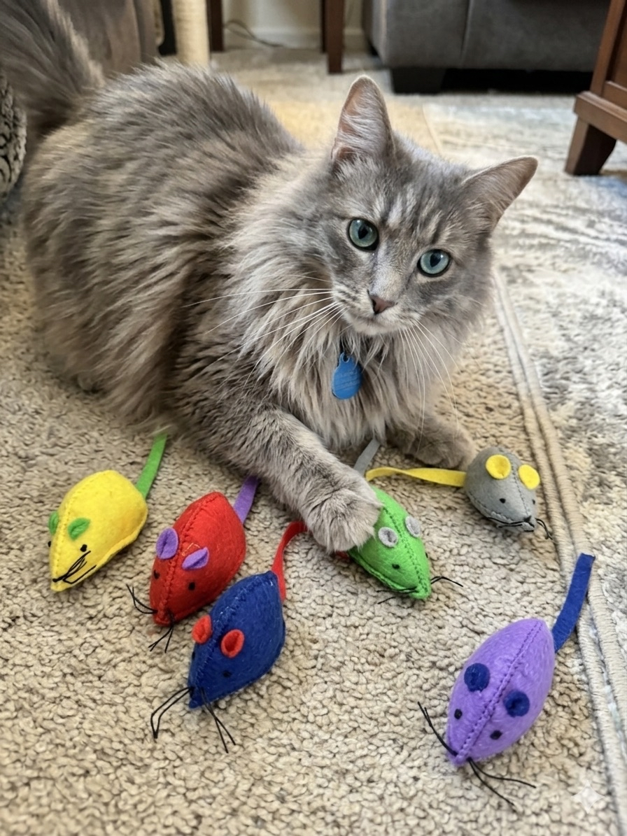 Caddymeng Soft Colorful Multipack Interactive Kind Sir Catnip Mouse Toys - Image 4