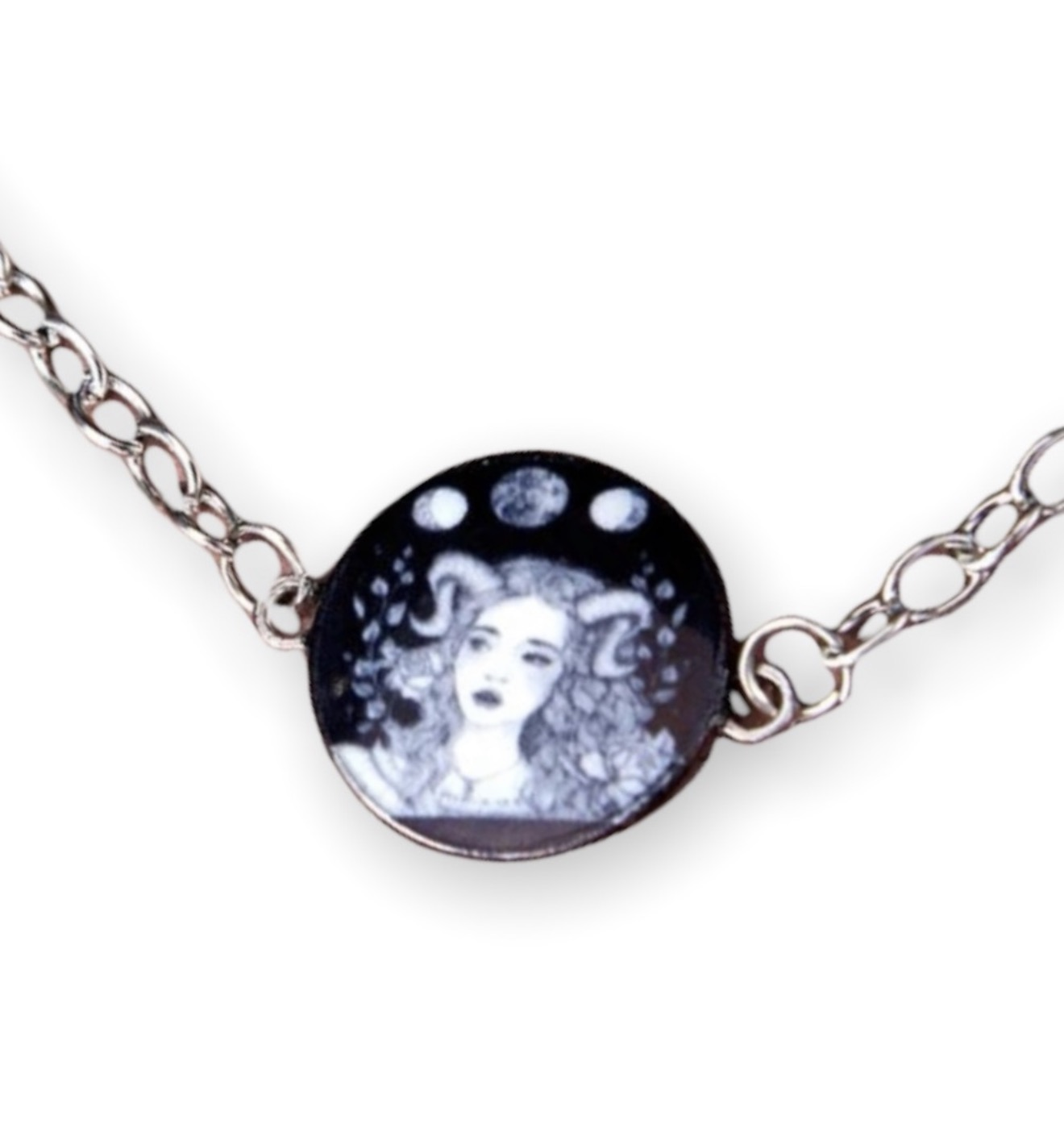 New X Herminedecrayon Starsalign Capricorn Figure Graphic Chain Necklace - Image 2